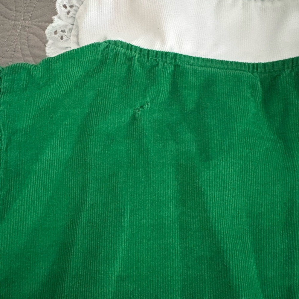 Shrimp and Grits corduroy dress with white scallop trim - Picture 4 of 4